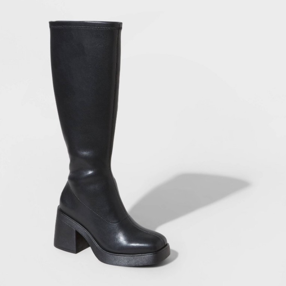 Women's Azzahya Stretch Tall Dress Boots with Memory Foam Insole - Wild Fable